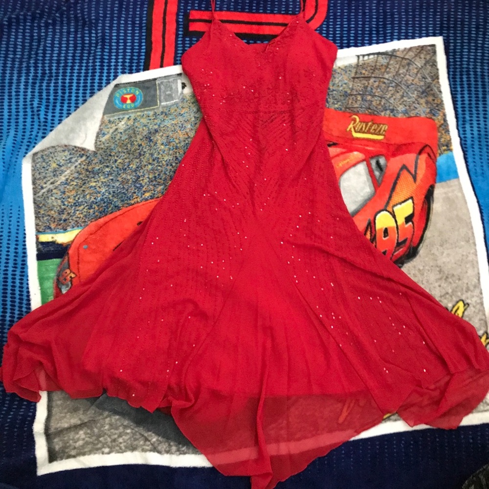 Sparkly Red Party Dress by Thea Dora Size 8